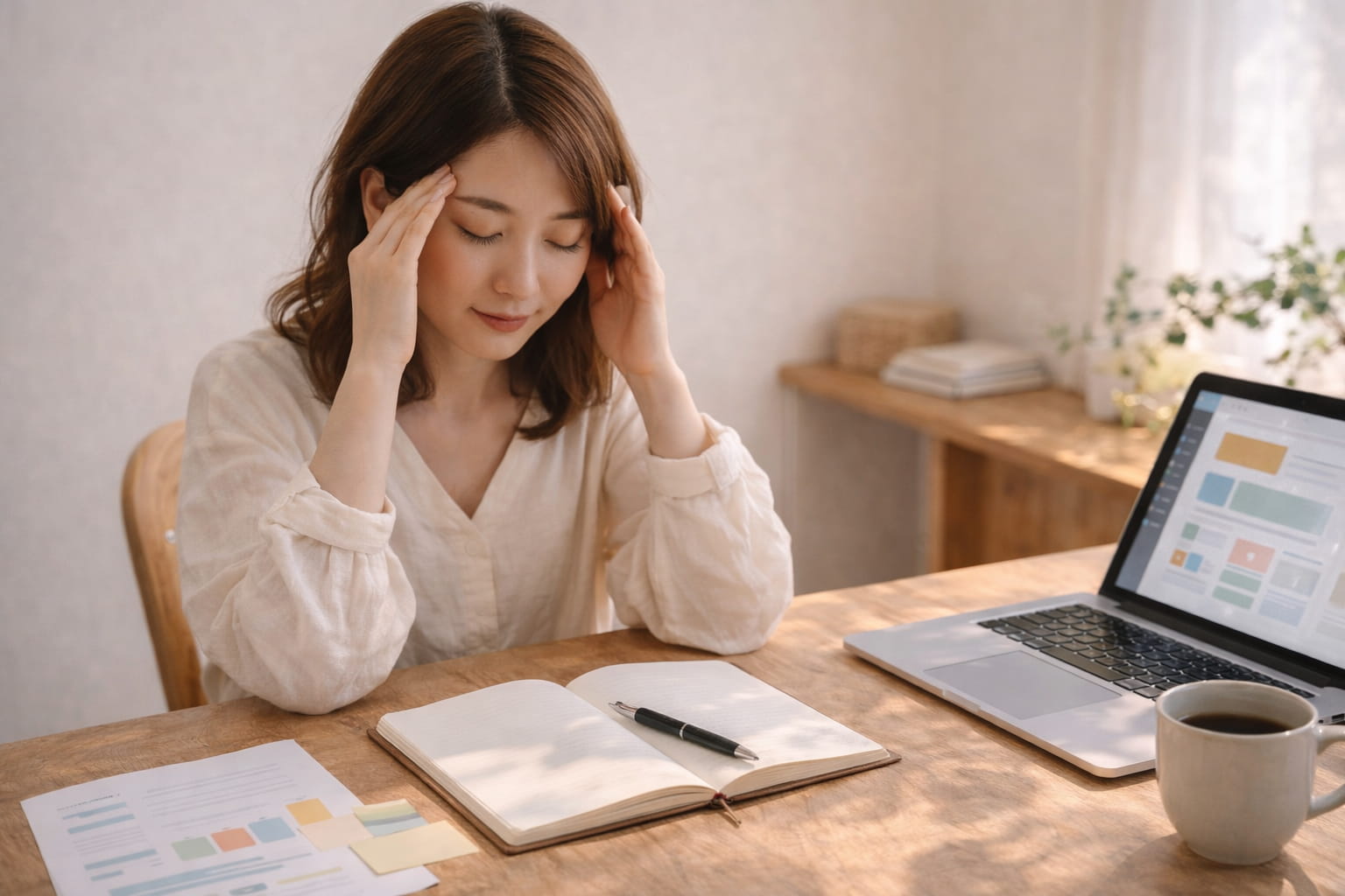 女性起業家が抱え込みすぎずに事業を続けられるよう支える想いを表すイメージ